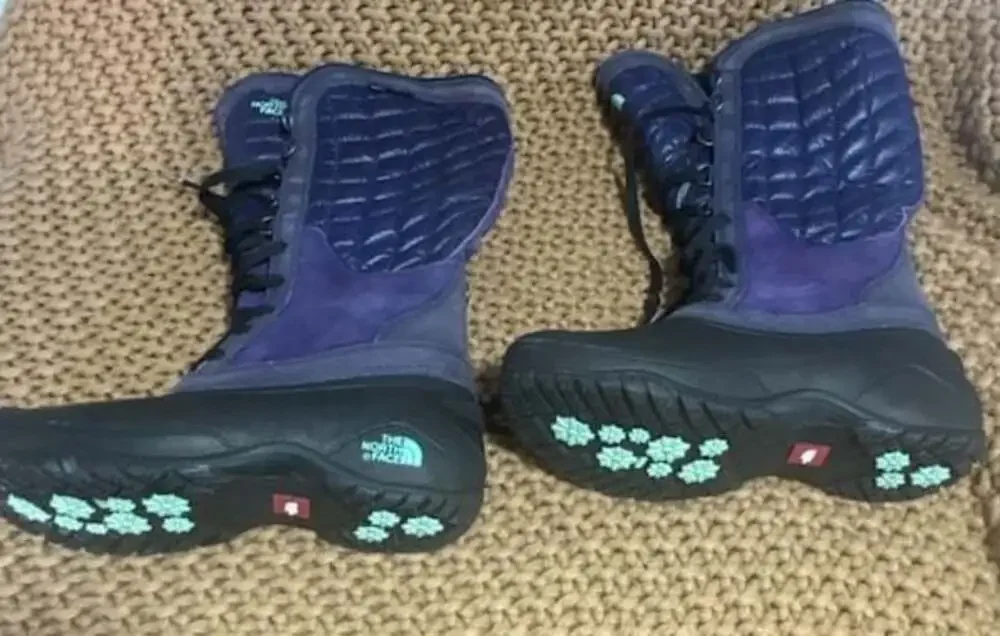 The North Face Women's ThermoBall Tall Winter Boots Purple